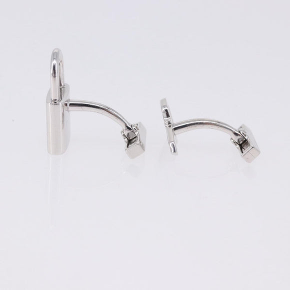 LOUIS VUITTON Boutondu Manchette Cadena & Key Cuffs Ag925 Silver LV Auth 199076V