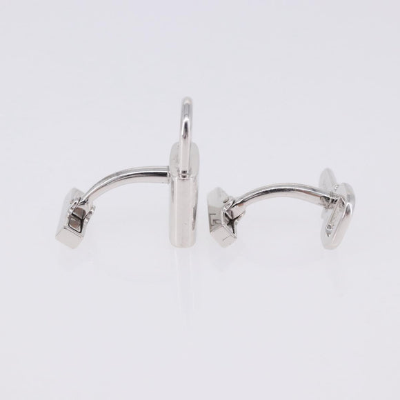 LOUIS VUITTON Boutondu Manchette Cadena & Key Cuffs Ag925 Silver LV Auth 199076V