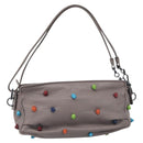 BOTTEGA VENETA Shoulder Bag Leather Gray Multicolor 210993 Auth 199078A-2