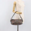 BOTTEGA VENETA Shoulder Bag Leather Gray Multicolor 210993 Auth 199078A-21