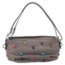 BOTTEGA VENETA Shoulder Bag Leather Gray Multicolor 210993 Auth 199078A-3