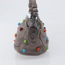 BOTTEGA VENETA Shoulder Bag Leather Gray Multicolor 210993 Auth 199078A-4