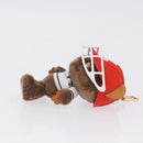 LOUIS VUITTON LV Louis Bear Cricket Bag Charm Fur Brown M03678 LV Auth 199080SAM-14