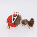 LOUIS VUITTON LV Louis Bear Cricket Bag Charm Fur Brown M03678 LV Auth 199080SAM-15