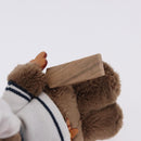 LOUIS VUITTON LV Louis Bear Cricket Bag Charm Fur Brown M03678 LV Auth 199080SAM-18
