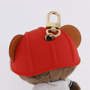LOUIS VUITTON LV Louis Bear Cricket Bag Charm Fur Brown M03678 LV Auth 199080SAM-7
