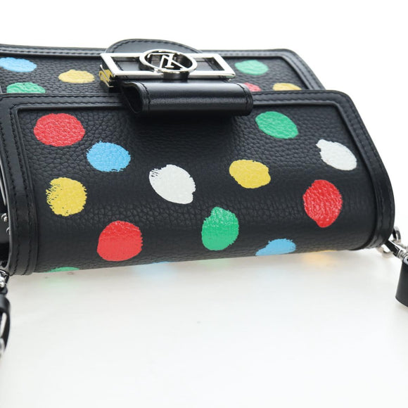 LOUIS VUITTON LVxYK Dauphine Mini Taurillon Clemence Black M21750 Auth 199094SM