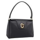 GUCCI Hand Bag Leather Black Gold 000 406 1080 Auth 199095-1