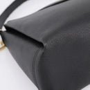 GUCCI Hand Bag Leather Black Gold 000 406 1080 Auth 199095-14