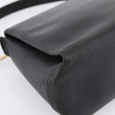 GUCCI Hand Bag Leather Black Gold 000 406 1080 Auth 199095-16