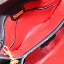 GUCCI Hand Bag Leather Black Gold 000 406 1080 Auth 199095-21