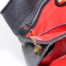 GUCCI Hand Bag Leather Black Gold 000 406 1080 Auth 199095-23