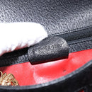 GUCCI Hand Bag Leather Black Gold 000 406 1080 Auth 199095-12