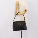 GUCCI Hand Bag Leather Black Gold 000 406 1080 Auth 199095-26