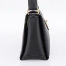GUCCI Hand Bag Leather Black Gold 000 406 1080 Auth 199095-3