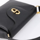 GUCCI Hand Bag Leather Black Gold 000 406 1080 Auth 199095-6