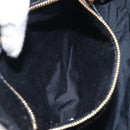 Miu Miu Matelasse Hand Bag Leather Black Gold Auth 199096-22