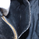 Miu Miu Matelasse Hand Bag Leather Black Gold Auth 199096-11