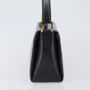 GUCCI Hand Bag Leather Black Gold 000 1448 1269 Auth 199097V-3