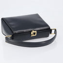 GUCCI Hand Bag Leather Black Gold 000 1448 1269 Auth 199097V-7