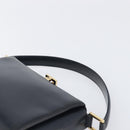 GUCCI Hand Bag Leather Black Gold 000 1448 1269 Auth 199097V-8