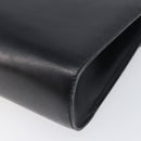 GUCCI Shoulder Bag Leather Black Gold Auth 199099-15