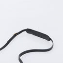 GUCCI Shoulder Bag Leather Black Gold Auth 199099-8