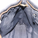 GUCCI GG Canvas Shoulder Bag Black Gold 90699 Auth 199100-19