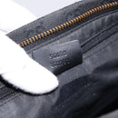 GUCCI GG Canvas Shoulder Bag Black Gold 90699 Auth 199100-23