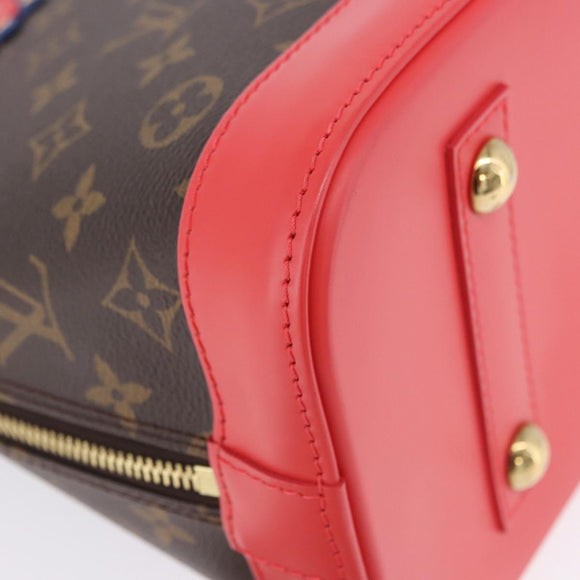 LOUIS VUITTON Monogram Totem Alma PM Hand Bag Red Flamingo LV Auth 199111SAM