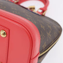 LOUIS VUITTON Monogram Totem Alma PM Hand Bag Red Flamingo LV Auth 199111SAM-15