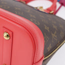 LOUIS VUITTON Monogram Totem Alma PM Hand Bag Red Flamingo LV Auth 199111SAM-17