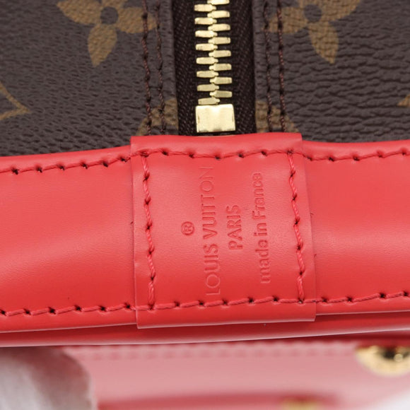 LOUIS VUITTON Monogram Totem Alma PM Hand Bag Red Flamingo LV Auth 199111SAM