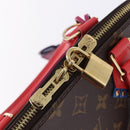 LOUIS VUITTON Monogram Totem Alma PM Hand Bag Red Flamingo LV Auth 199111SAM-19