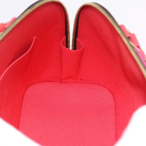 LOUIS VUITTON Monogram Totem Alma PM Hand Bag Red Flamingo LV Auth 199111SAM