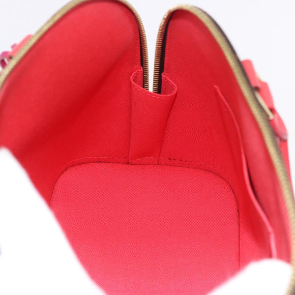 LOUIS VUITTON Monogram Totem Alma PM Hand Bag Red Flamingo LV Auth 199111SAM