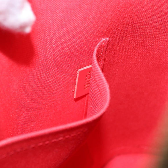 LOUIS VUITTON Monogram Totem Alma PM Hand Bag Red Flamingo LV Auth 199111SAM