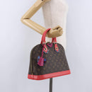 LOUIS VUITTON Monogram Totem Alma PM Hand Bag Red Flamingo LV Auth 199111SAM-26