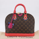 LOUIS VUITTON Monogram Totem Alma PM Hand Bag Red Flamingo LV Auth 199111SAM-12