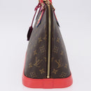 LOUIS VUITTON Monogram Totem Alma PM Hand Bag Red Flamingo LV Auth 199111SAM-3