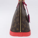 LOUIS VUITTON Monogram Totem Alma PM Hand Bag Red Flamingo LV Auth 199111SAM-4