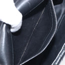 Miu Miu Matelasse Chain Shoulder Bag Leather Black Silver Auth 199113A-24