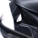 Miu Miu Matelasse Chain Shoulder Bag Leather Black Silver Auth 199113A-12