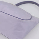PRADA Shoulder Bag Nylon Lavende Silver Auth 199116A-9