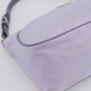 PRADA Shoulder Bag Nylon Lavende Silver Auth 199116A-14