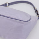 PRADA Shoulder Bag Nylon Lavende Silver Auth 199116A-15