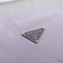 PRADA Shoulder Bag Nylon Lavende Silver Auth 199116A-17