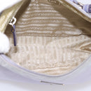 PRADA Shoulder Bag Nylon Lavende Silver Auth 199116A-11