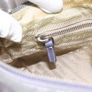 PRADA Shoulder Bag Nylon Lavende Silver Auth 199116A-21