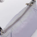 PRADA Shoulder Bag Nylon Lavende Silver Auth 199116A-6